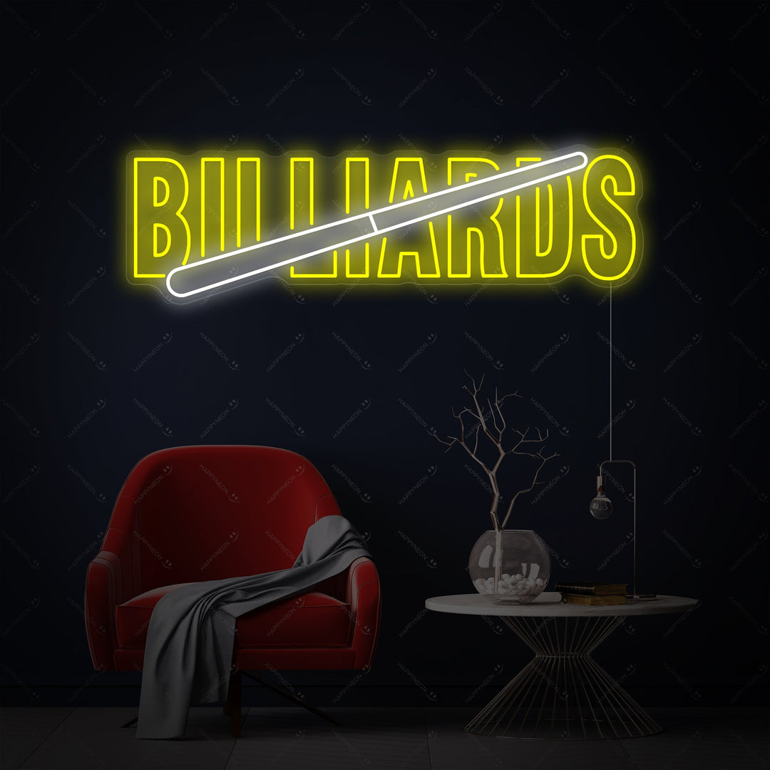 "Billiards" Enseigne néon