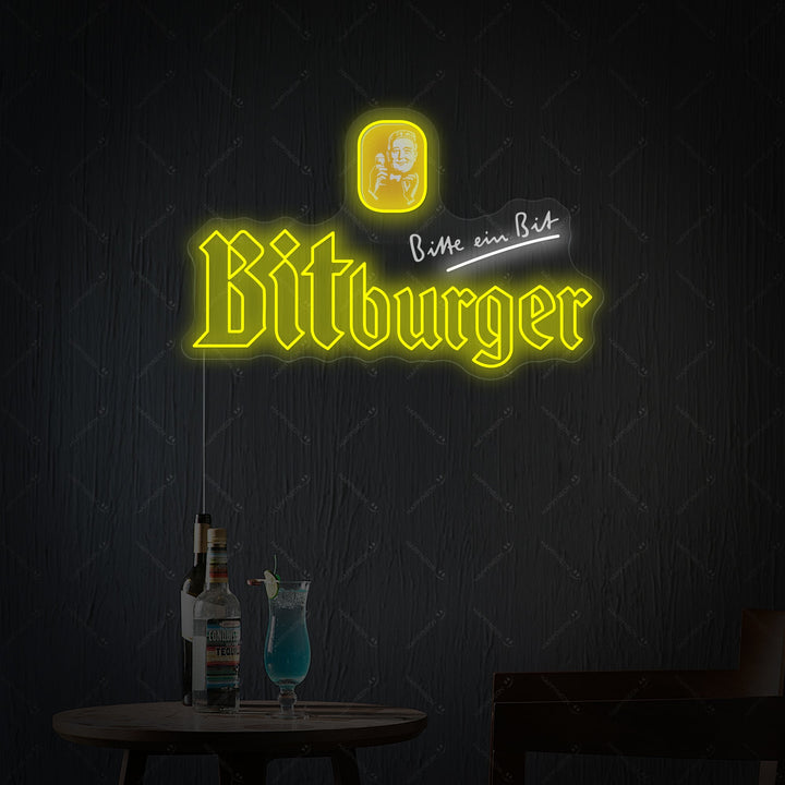 "Bitburger" Enseigne néon