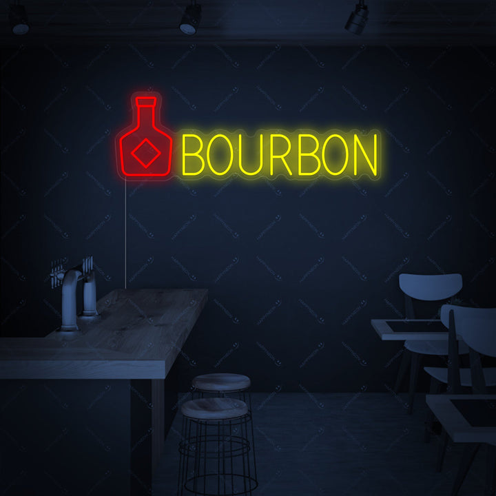 "Bourbon" Enseigne néon