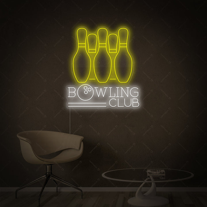 "Bowling Club" Enseigne néon