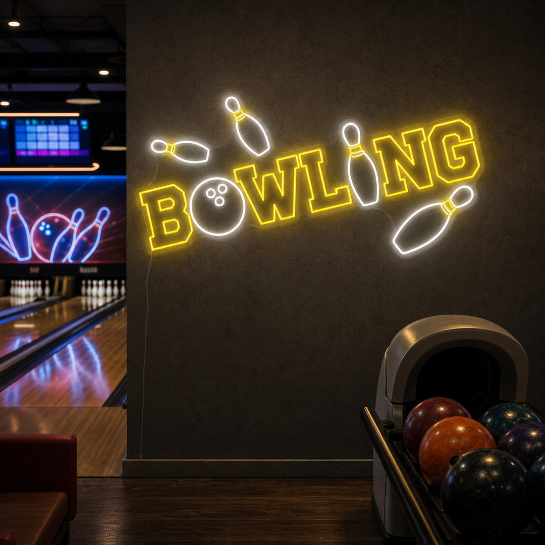 "Bowling" Enseigne néon