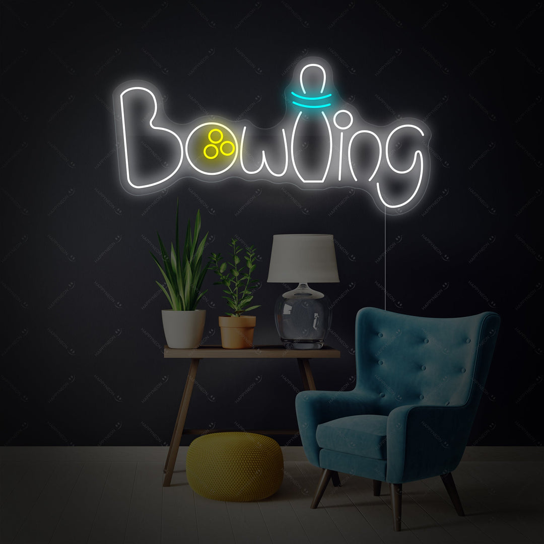 "Bowling" Enseigne néon