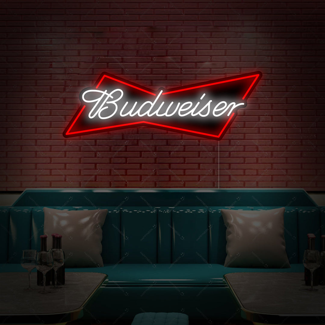 "Budweiser" Enseigne Lumineuse en Néon