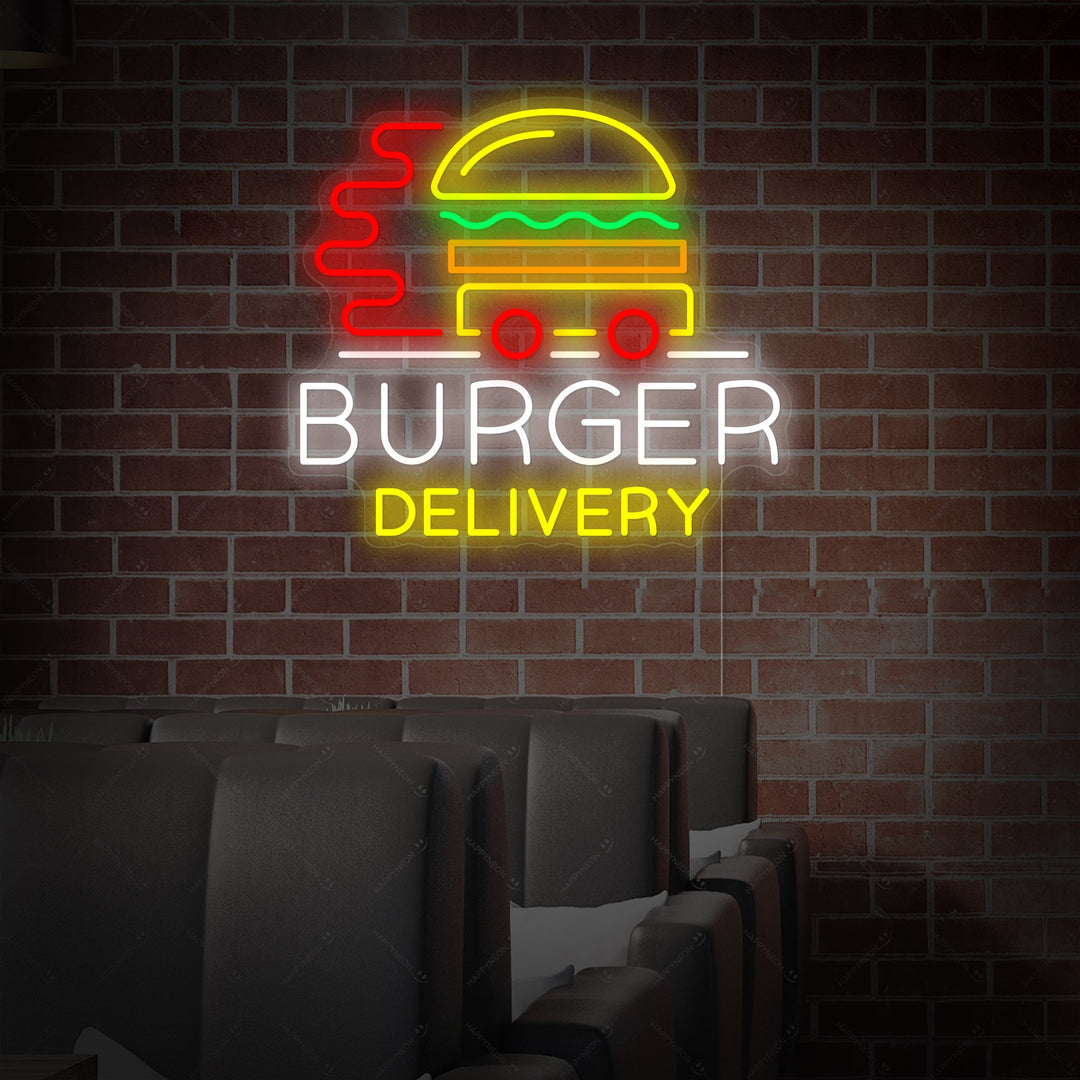 "Burger Delivery" Enseigne néon