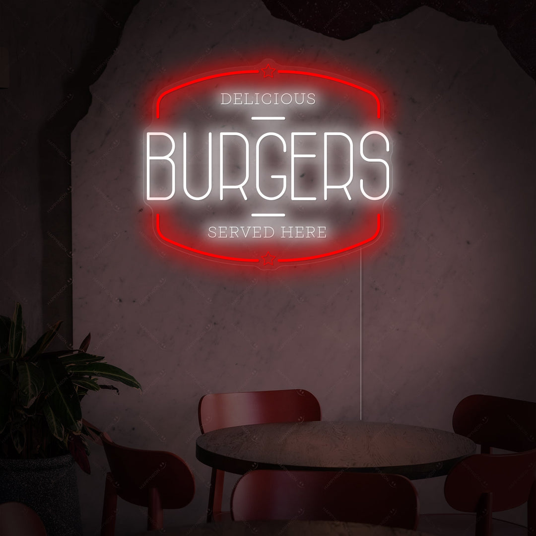 "Burgers" Enseigne néon