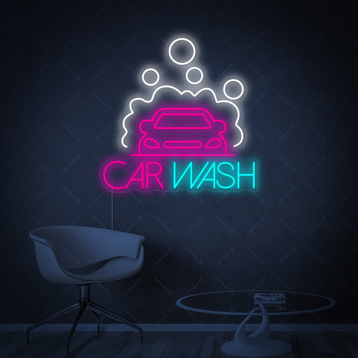 "Car Wash" Enseigne néon