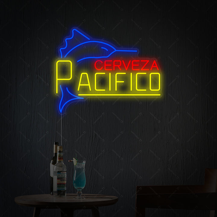 "Cerveza Pacifico" Enseigne Lumineuse en Néon