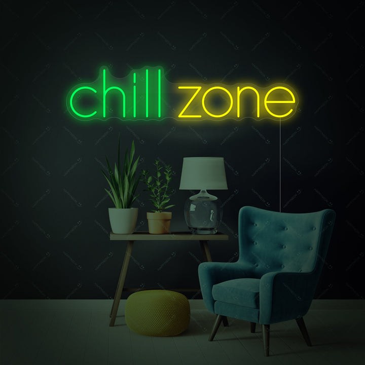 "Chill Zone" Enseigne néon