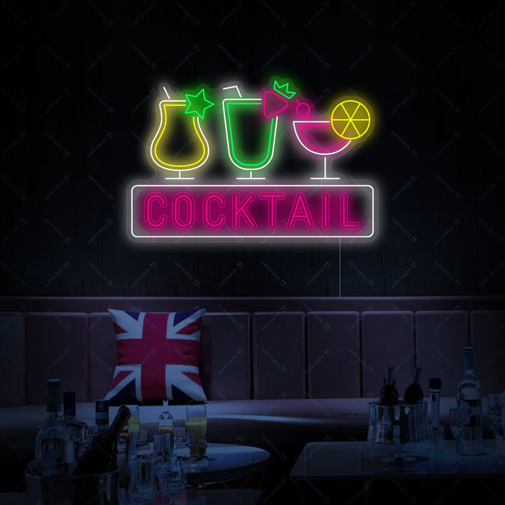 "Cocktail" Enseigne néon