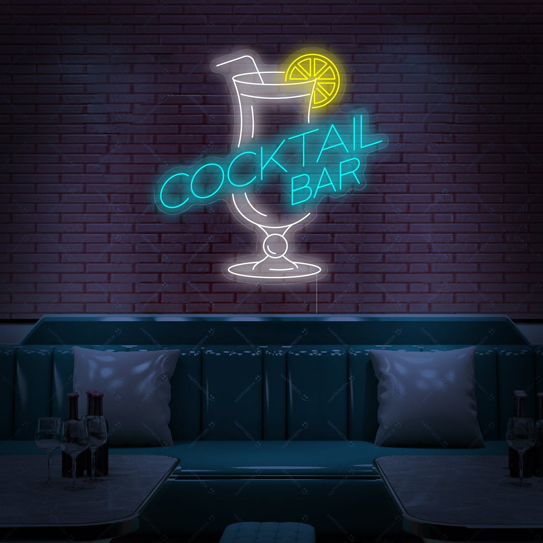 "Cocktails Bar" Enseigne néon