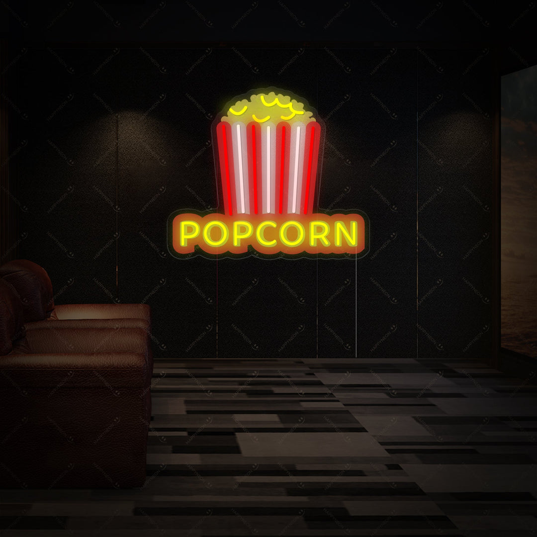 "popcorn" Enseigne néon