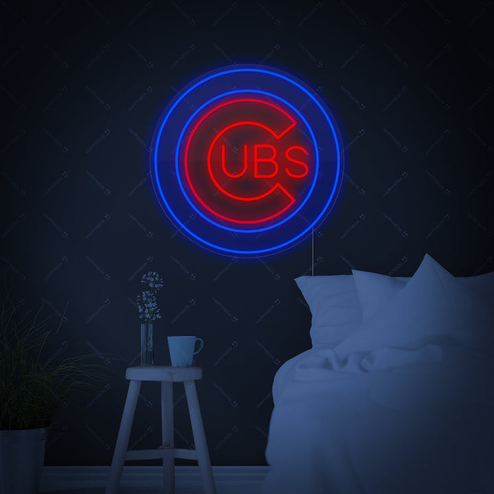 "CUBS" Enseigne néon