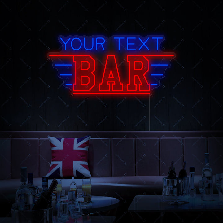 "Custom Bar" Enseigne néon