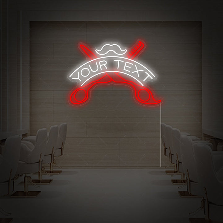 "Salon de coiffure personnalisé" Enseigne néon