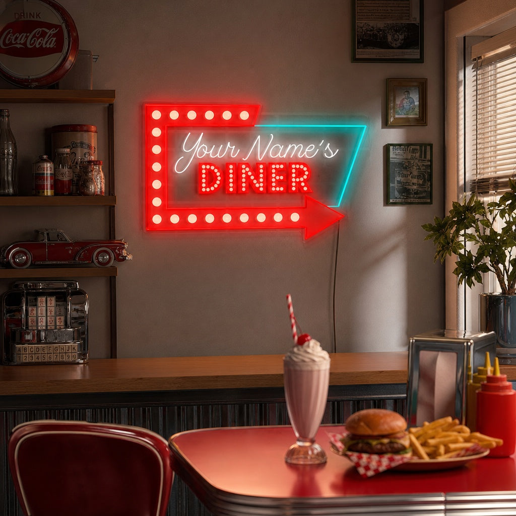 "Logo de restaurant personnalisé" Enseigne néon