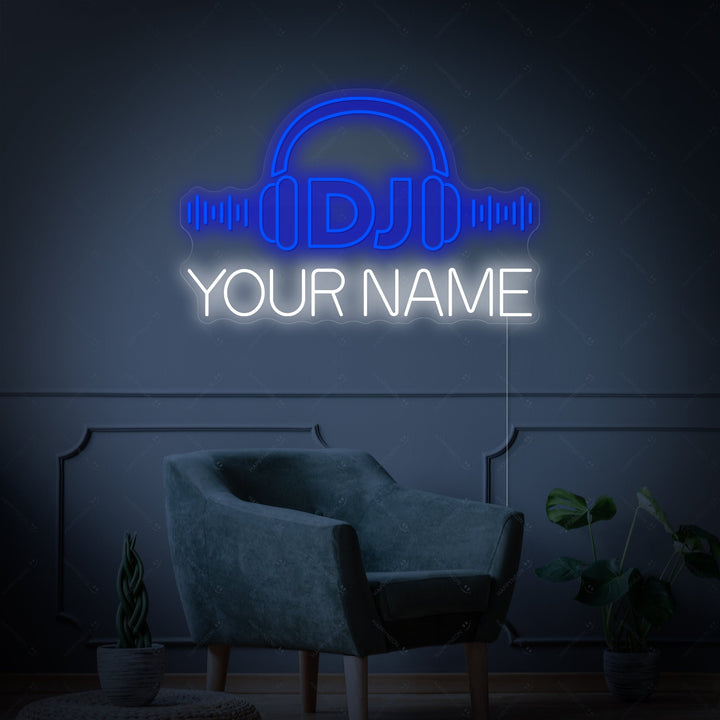 "Custom Dj Logo" Enseigne néon