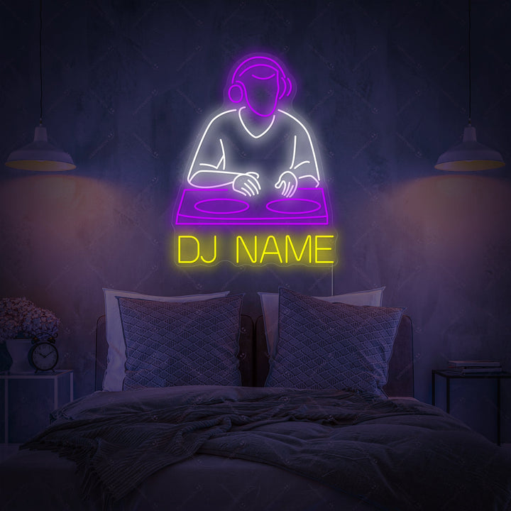 "Logo Dj personnalisé" Enseigne néon