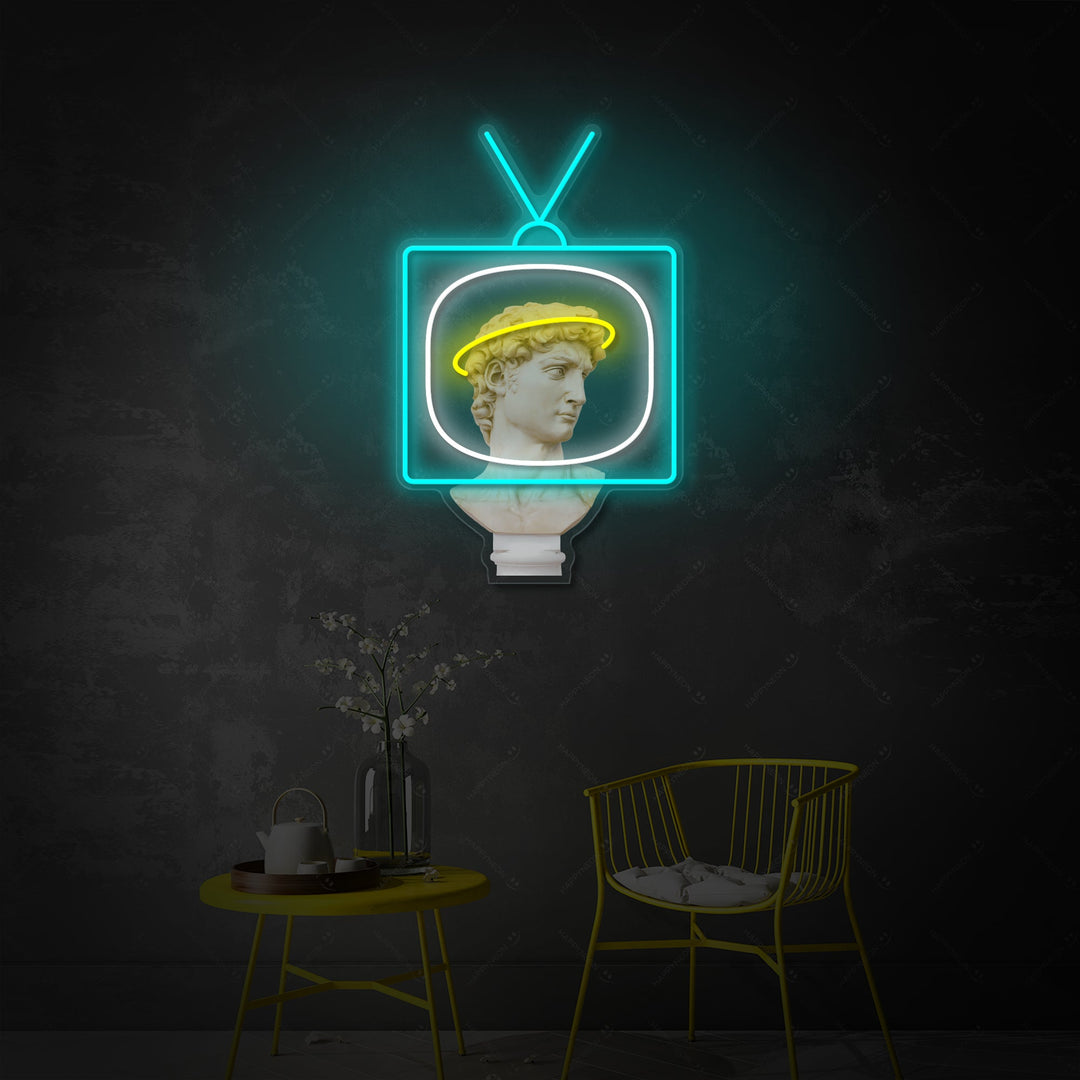 "David Broadcast" Enseigne néon