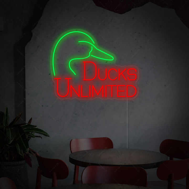"Ducks Unlimited" Enseigne néon