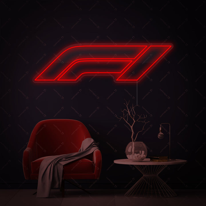"Logo F1" Enseigne néon, Decoration Formule 1
