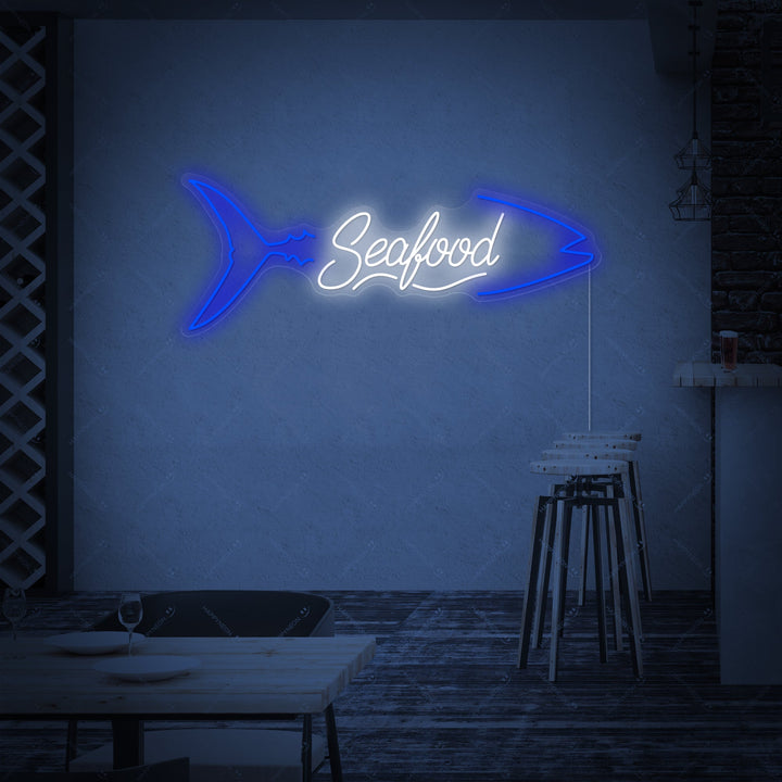 "Seafood" Enseigne néon