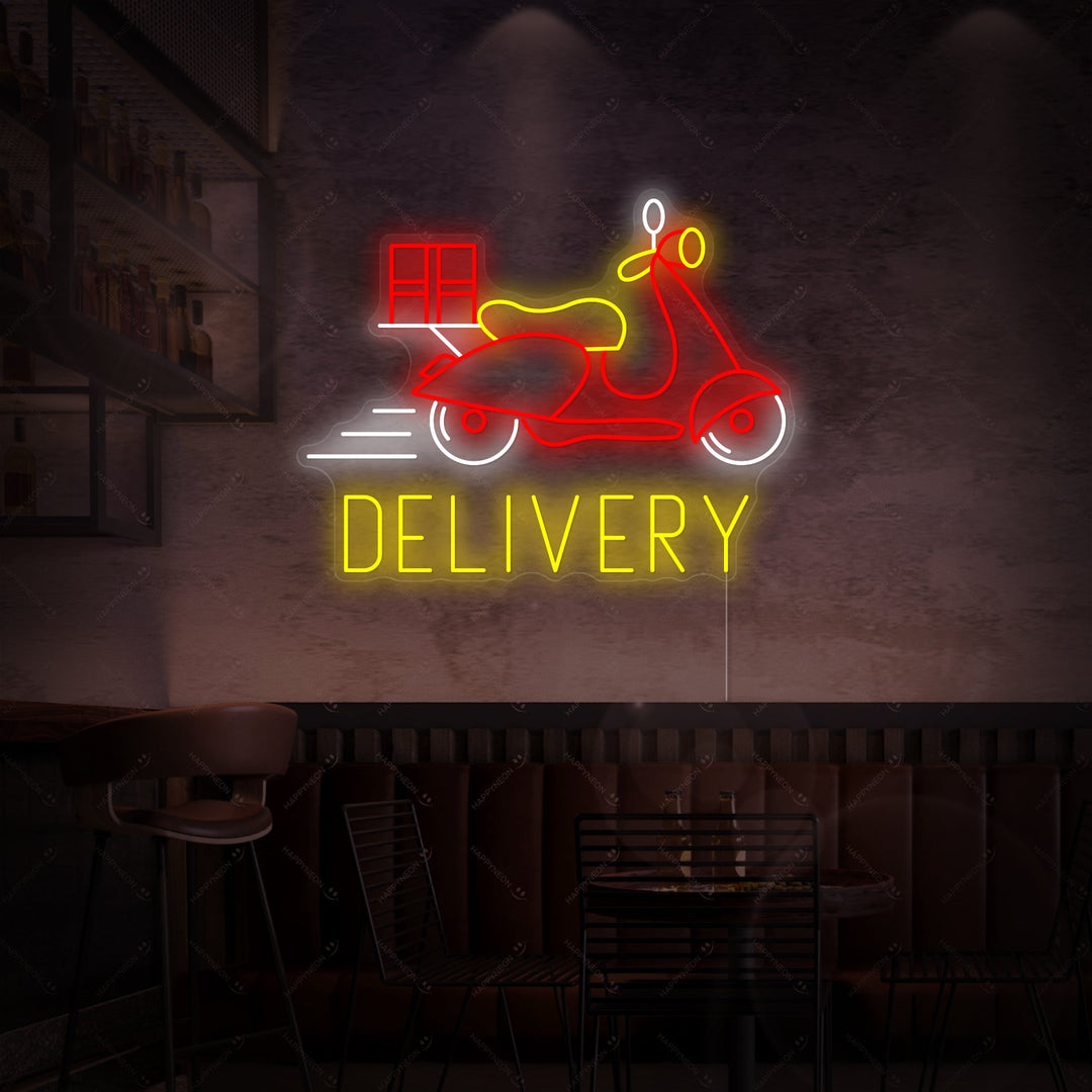 "Food Delivery" Enseigne néon