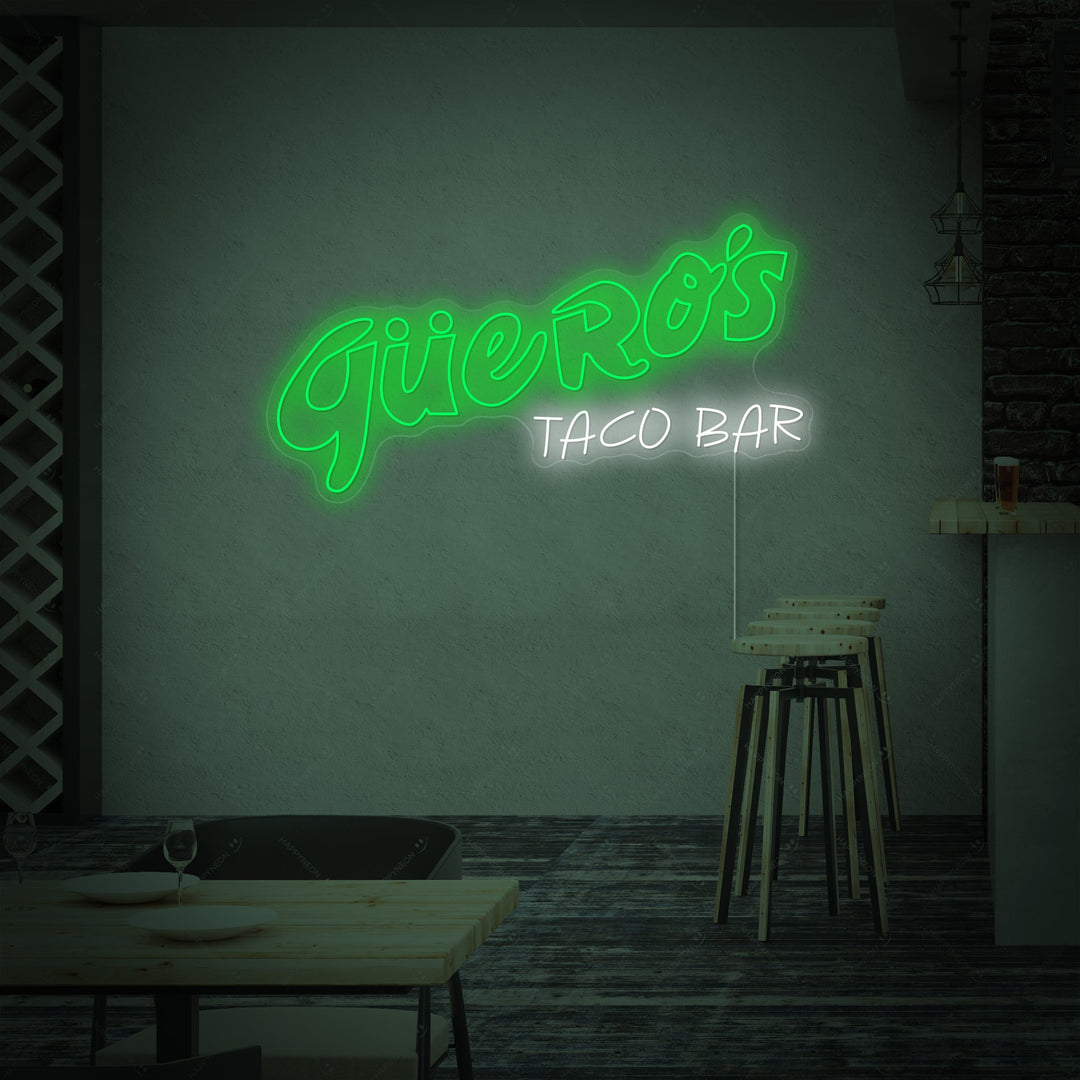 "Güero's Taco Bar" Enseigne néon