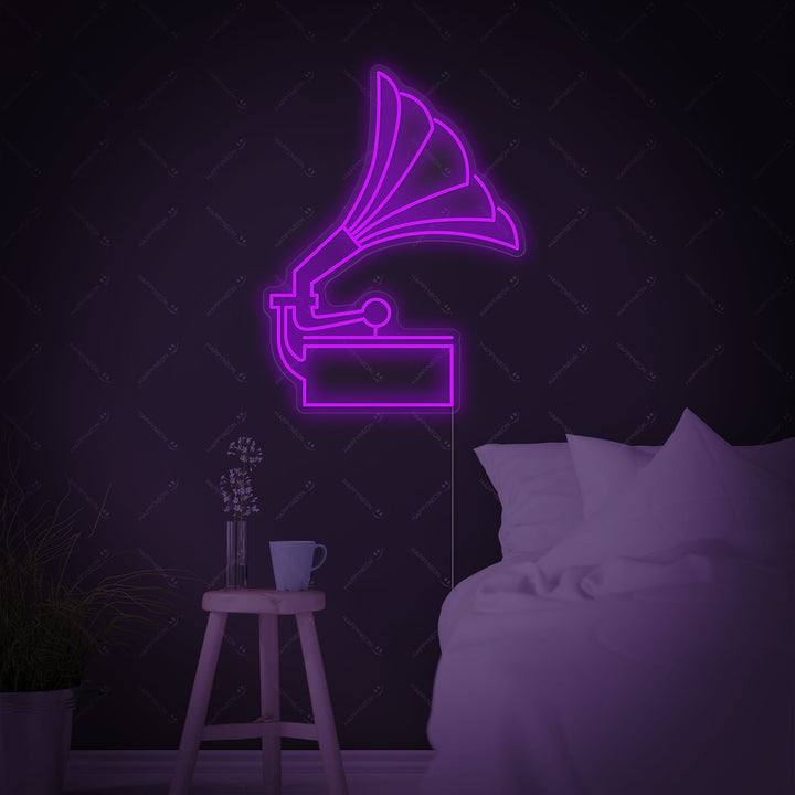 "Gramophone" Enseigne néon