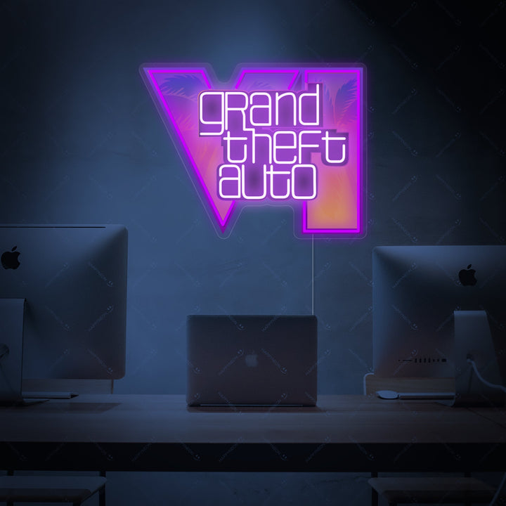 "Grand Theft Auto" Enseigne néon
