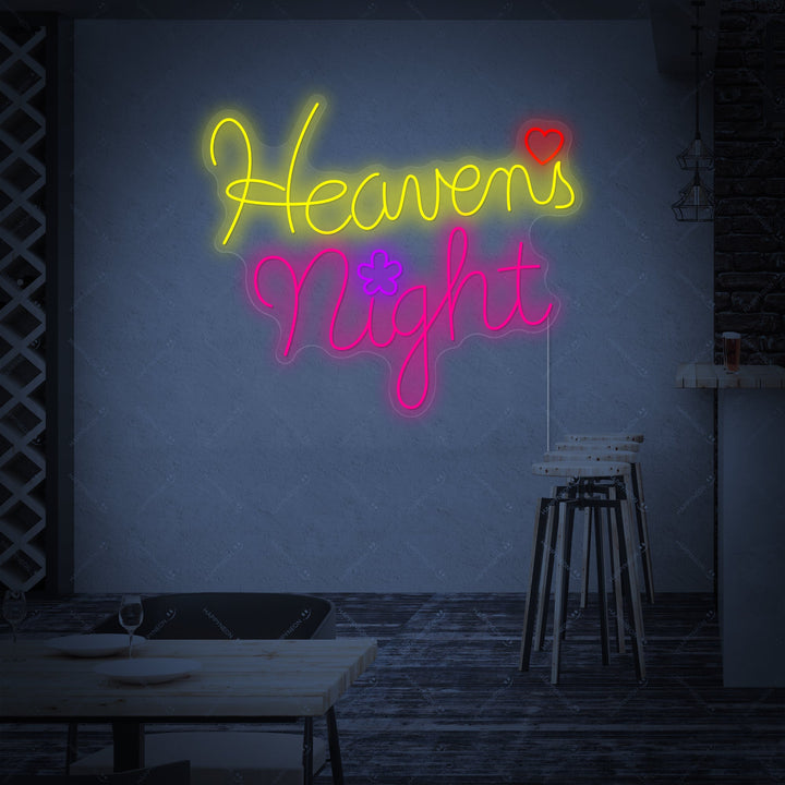 "Heavens Night" Enseigne néon
