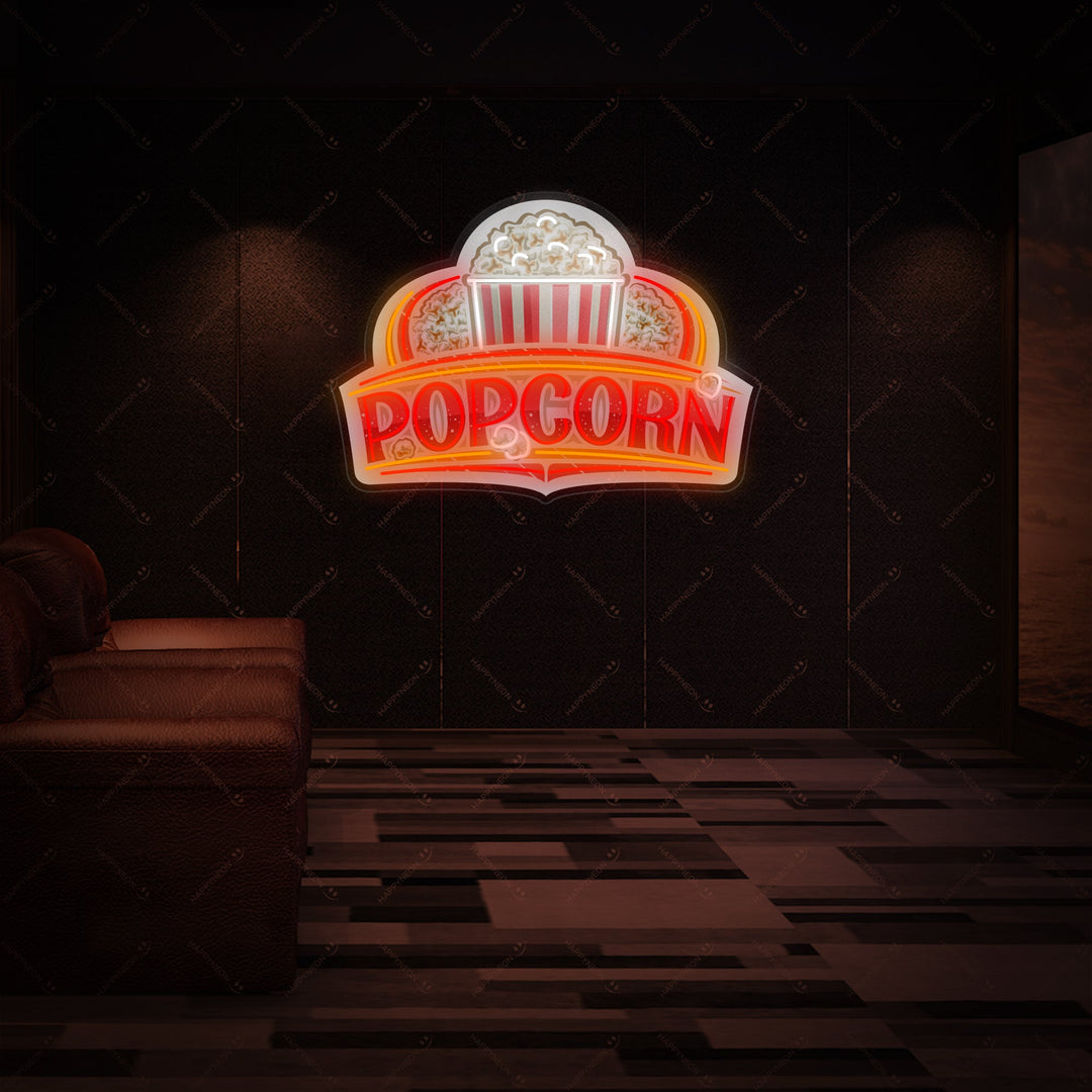 "popcorn" Enseigne néon