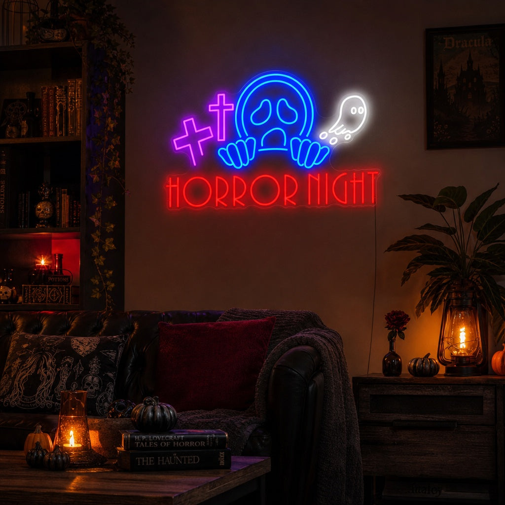"Horror Night" Enseigne néon