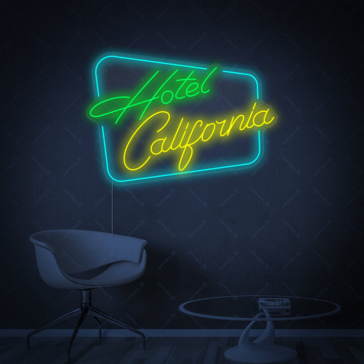 "Hotel California" Enseigne néon