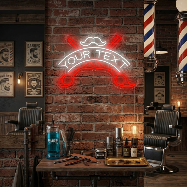 "Salon de coiffure personnalisé" Enseigne néon