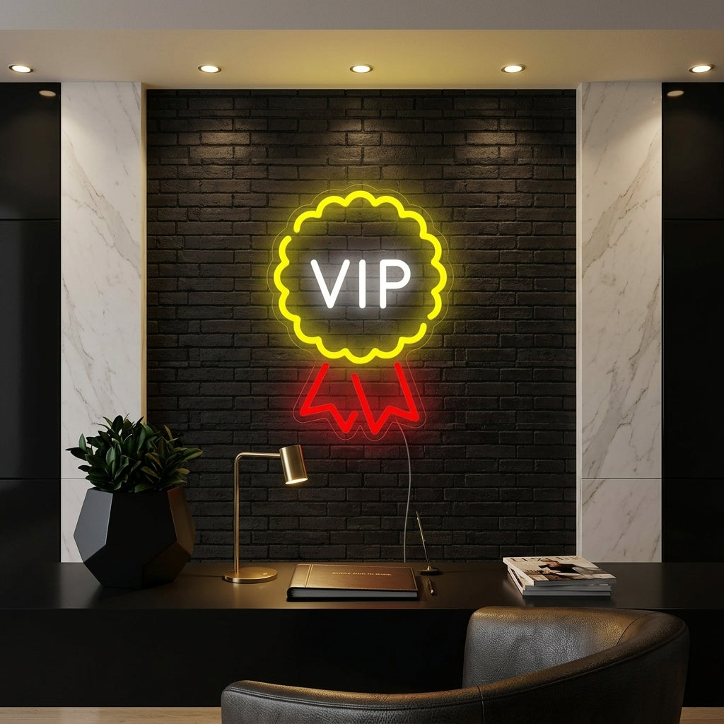 "Salle VIP, Salon Vip" Enseigne Lumineuse en Néon