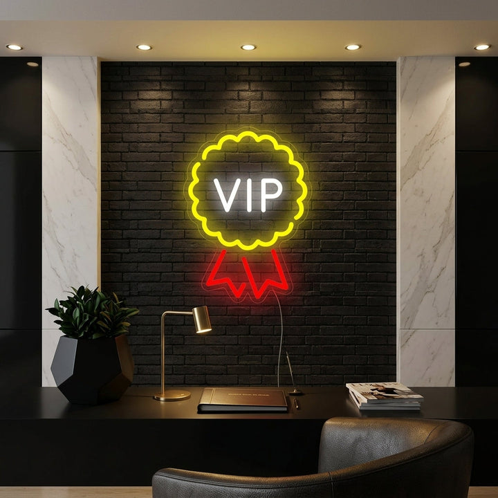 "Salle VIP, Salon Vip" Enseigne Lumineuse en Néon