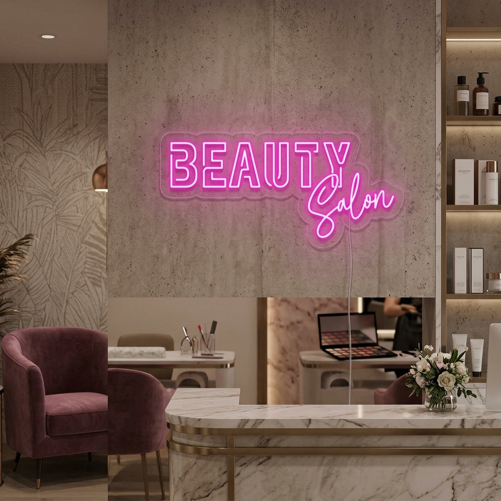 "Beauty Salon" Enseigne Lumineuse en Néon