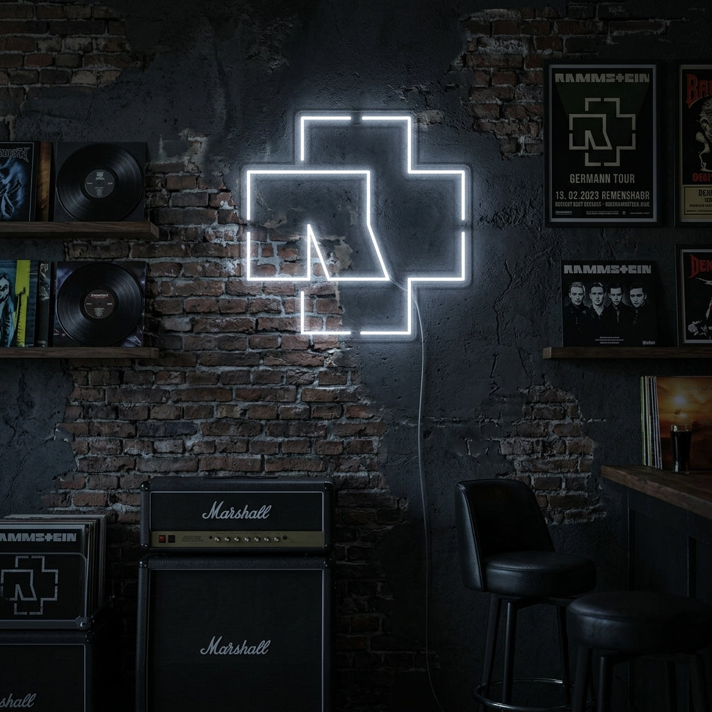 "Rammstein" Enseigne Lumineuse en Néon