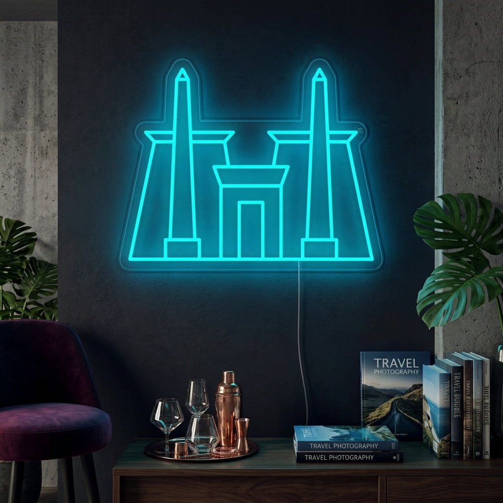 "Temple De Karnak En Égypte" Enseigne Lumineuse en Néon