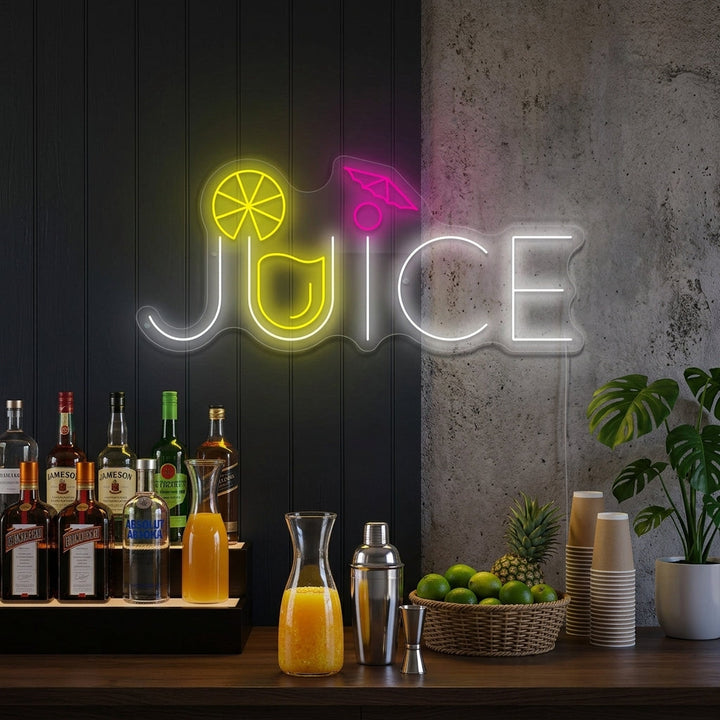 "Juice" Enseigne néon