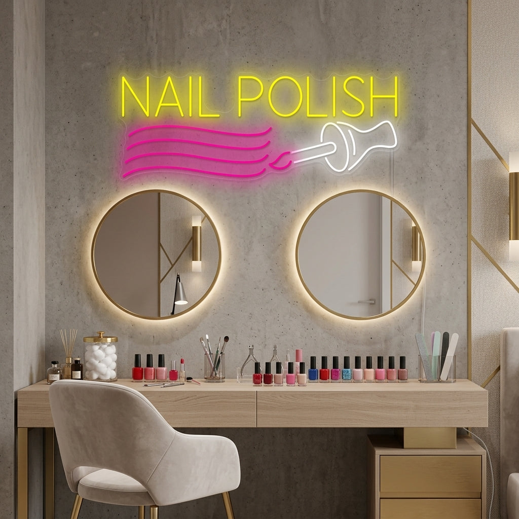 "Nail Polish" Enseigne néon