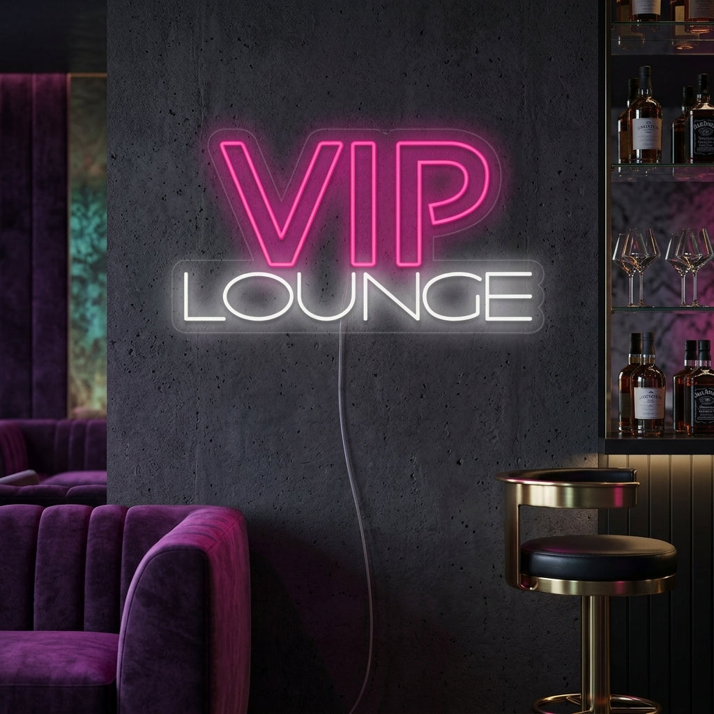 "Vip Lounge" Lumineuse en Néon