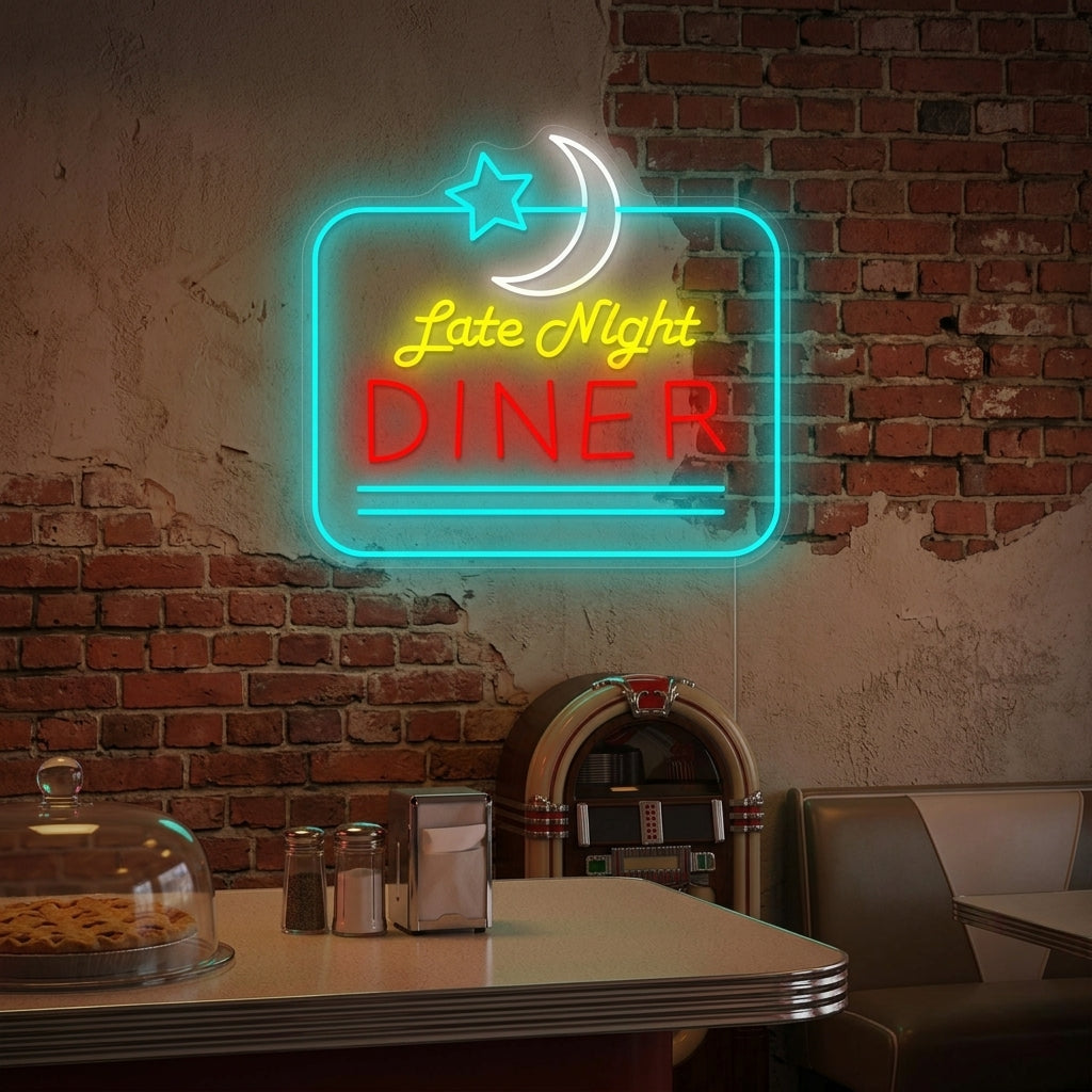 "Late Night Diner" Enseigne néon