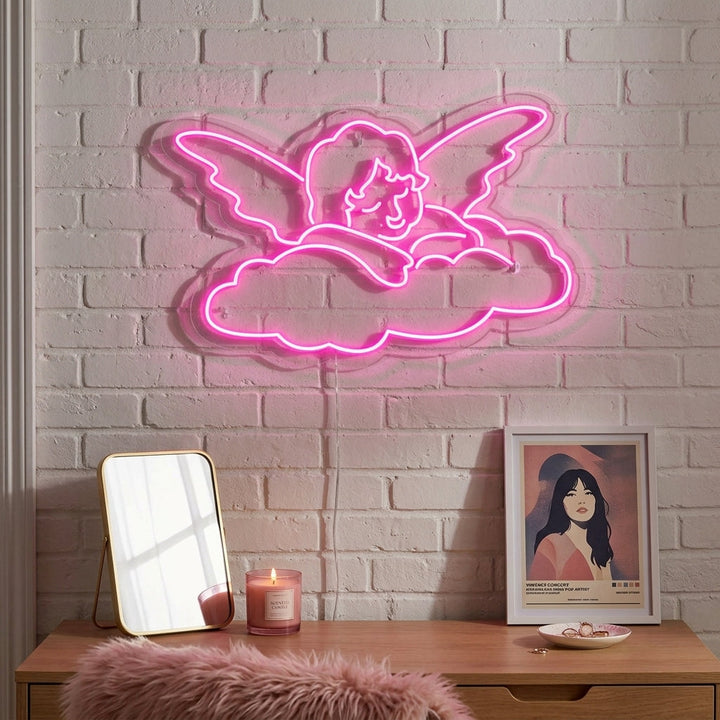 "Bébé Ange" Enseigne Lumineuse en Néon