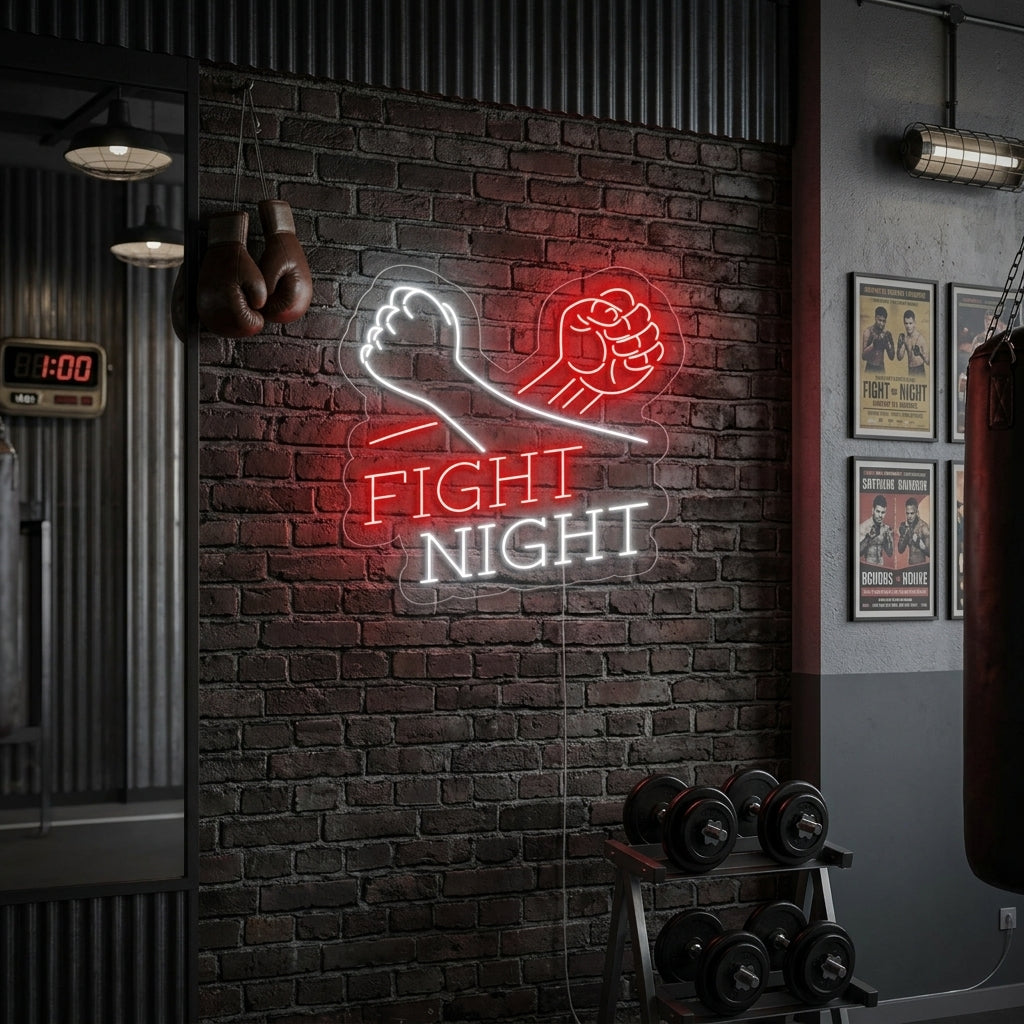 "Fight Night" Lumineuse en Néon