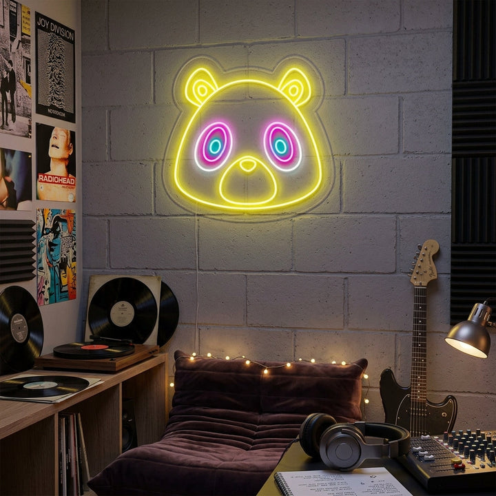 "Graduation Bear" Enseigne Lumineuse en Néon