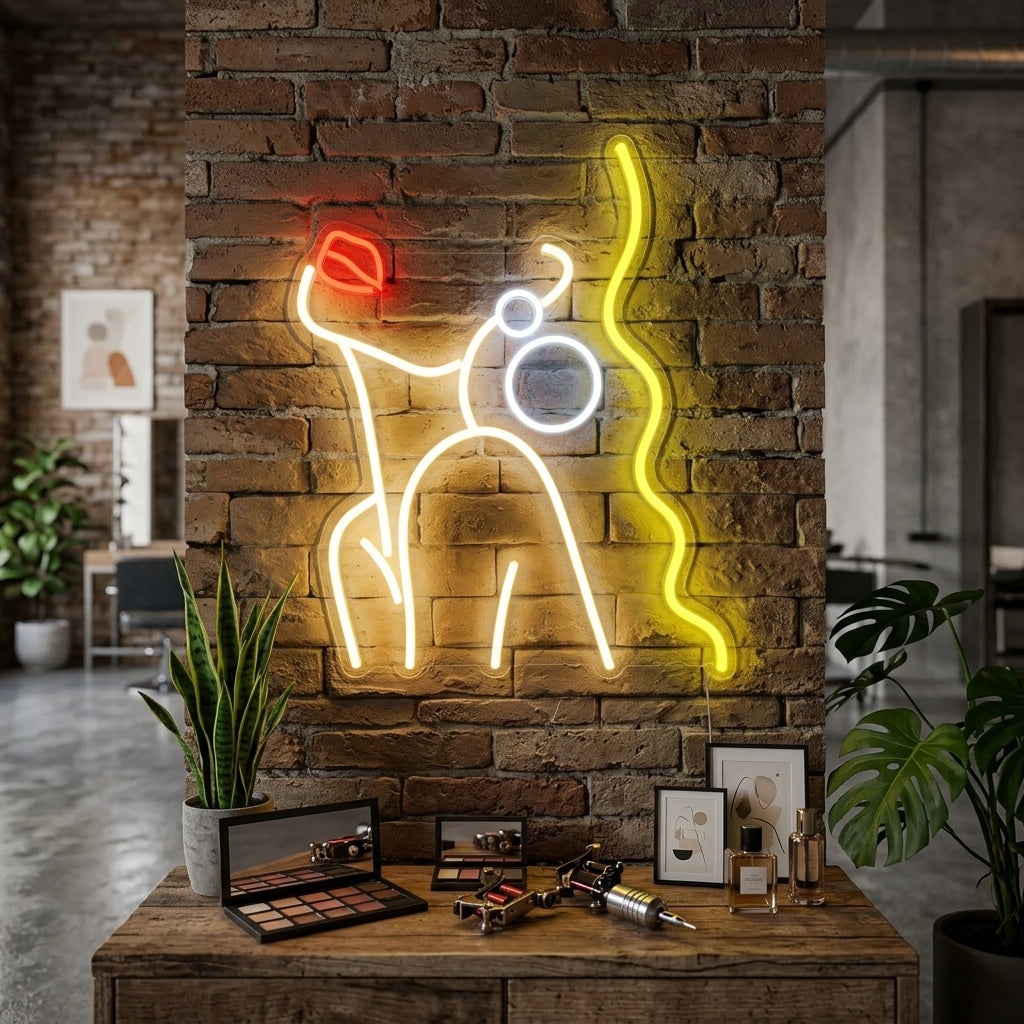 "Dame Gracieuse" Enseigne Lumineuse en Néon