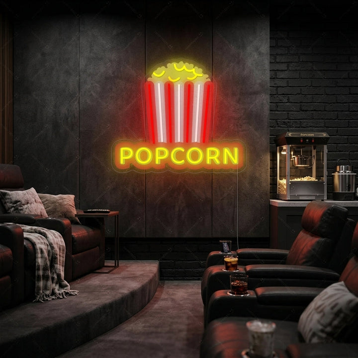 "popcorn" Enseigne néon
