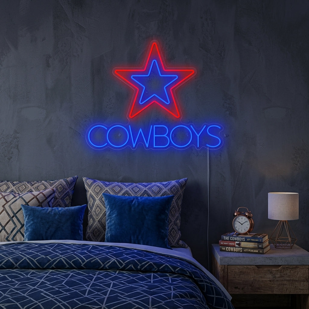 "Cowboys" Enseigne néon