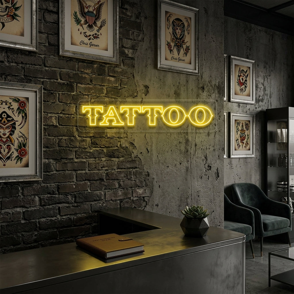 "Tattoo" Enseigne Lumineuse en Néon